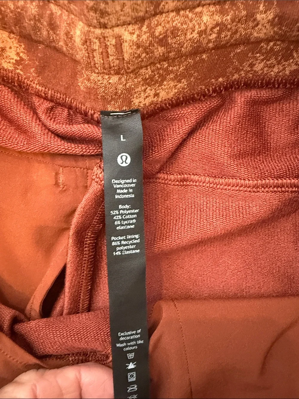 Lululemon City Sweat Jogger 29 French Terry Astral Dark Terracotta Desert Sun